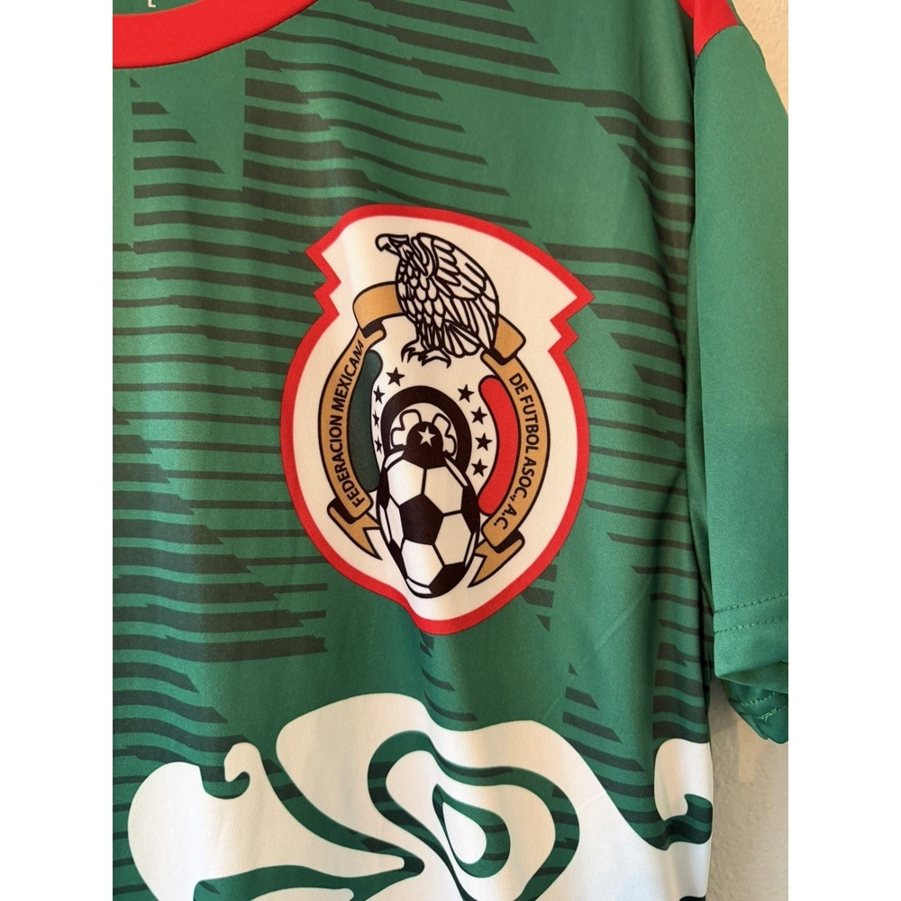 Mens Fast Action Size Large Mexico Soccer Futbol Shirt Jersey Green NWOT - Picture 3 of 6